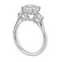 14Kt White Semi Mount 1/2Ctw For 2Ctw Round Center
