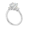 14Kt White Semi Mount 1/2Ctw For 2Ctw Round Center