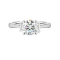 14Kt White Semi Mount 1/3Ctw For 1 1/2Ctw Round Center