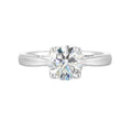 14Kt White Semi Mount For 1 1/2Ctw Round Center