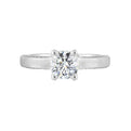 14Kt White Semi Mount 1/4Ctw For 1Ct Round Center