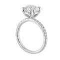 14Kt White Semi Mount 1/5Ctw For 2Ct Round Center