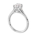 14Kt White Semi Mount 1/10Ctw For 1Ct Oval Center