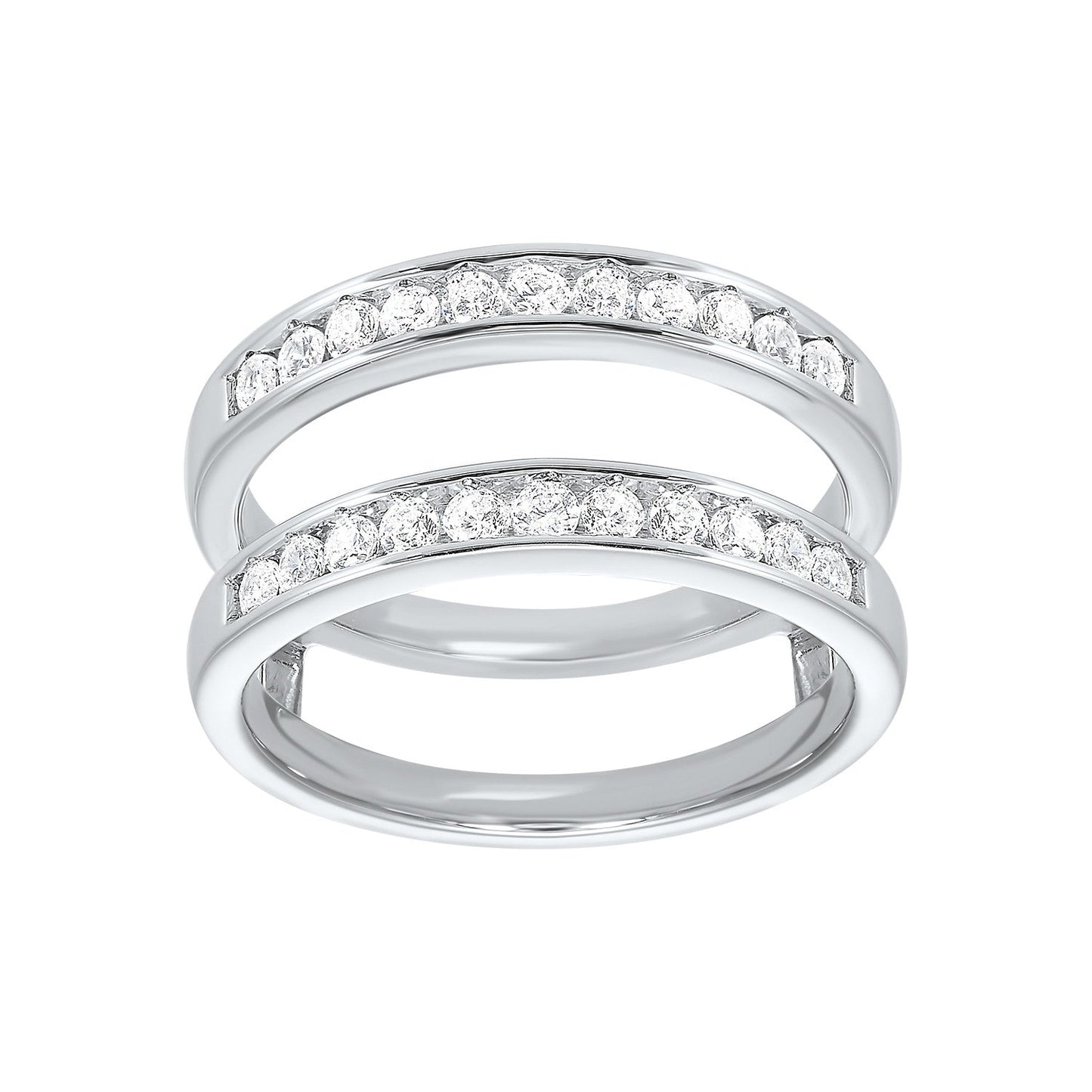 14Kt White Gold Diamond 3/8Ctw Ring