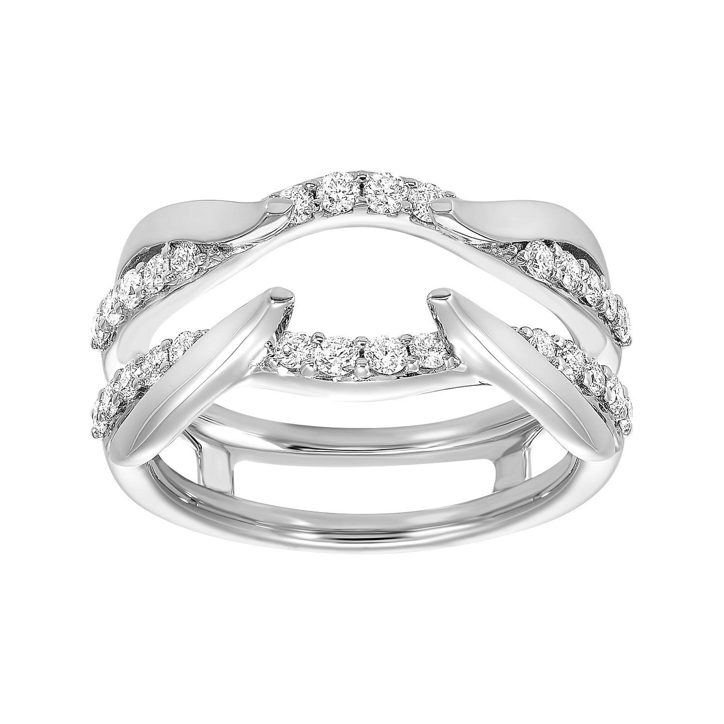 14Kt White Gold Diamond 1/2Ctw Ring