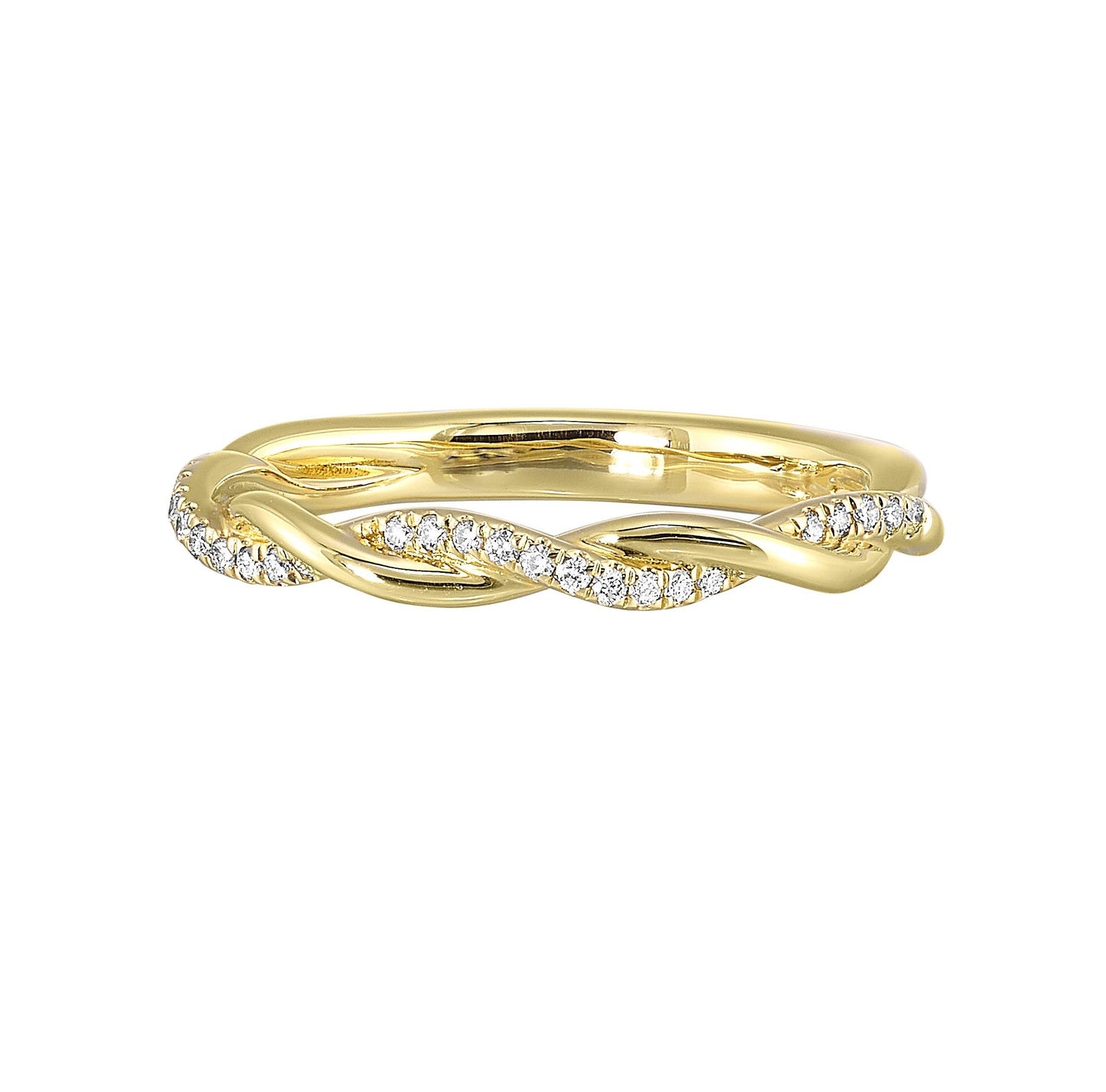 14Kt Yellow Gold Diamond 1/10Ctw Ring
