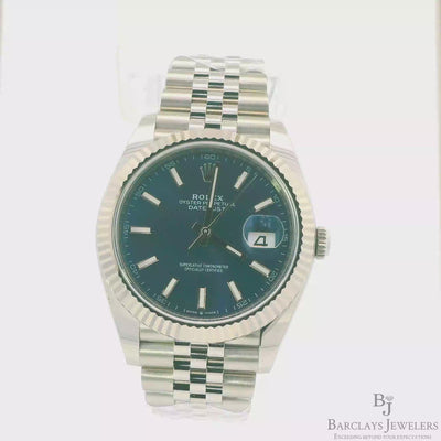 Rolex Datejust 41mm with Bright Blue Dial