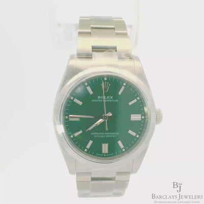 Rolex Oyster Perpetual 36mm Stainless Steel with Green Dial