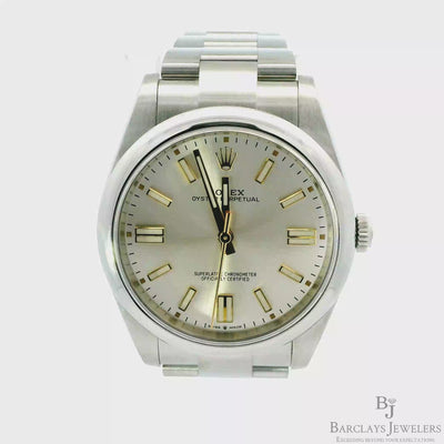 ROLEX Oyster Perpetual 41mm with Silver Dial