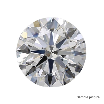 0.55 Carat Round NONE Labgrown Diamond,