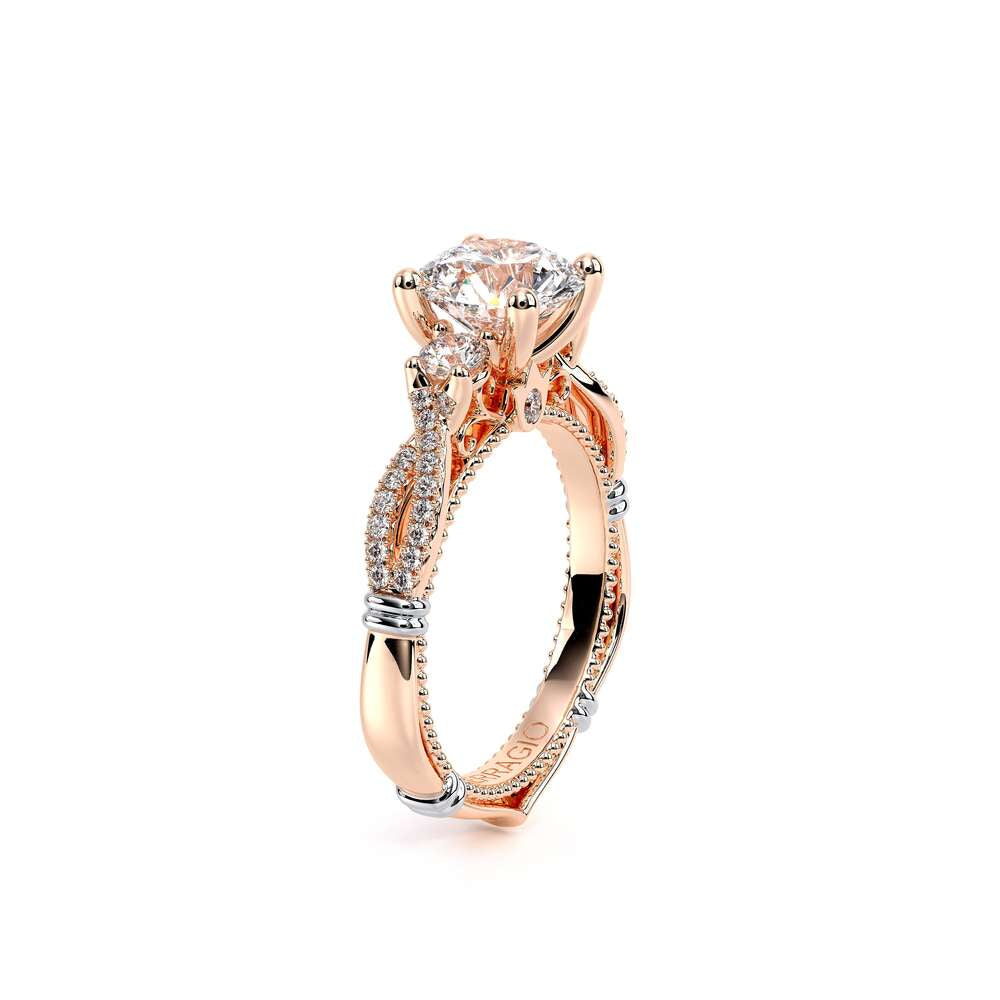 Parisian-129r-18k Rose Gold Round
