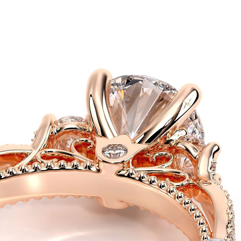 Parisian-129r-18k Rose Gold Round