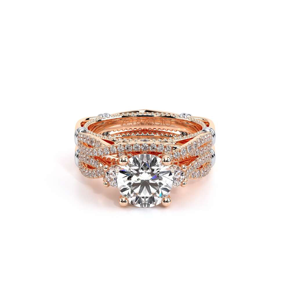 Parisian-129r-18k Rose Gold Round