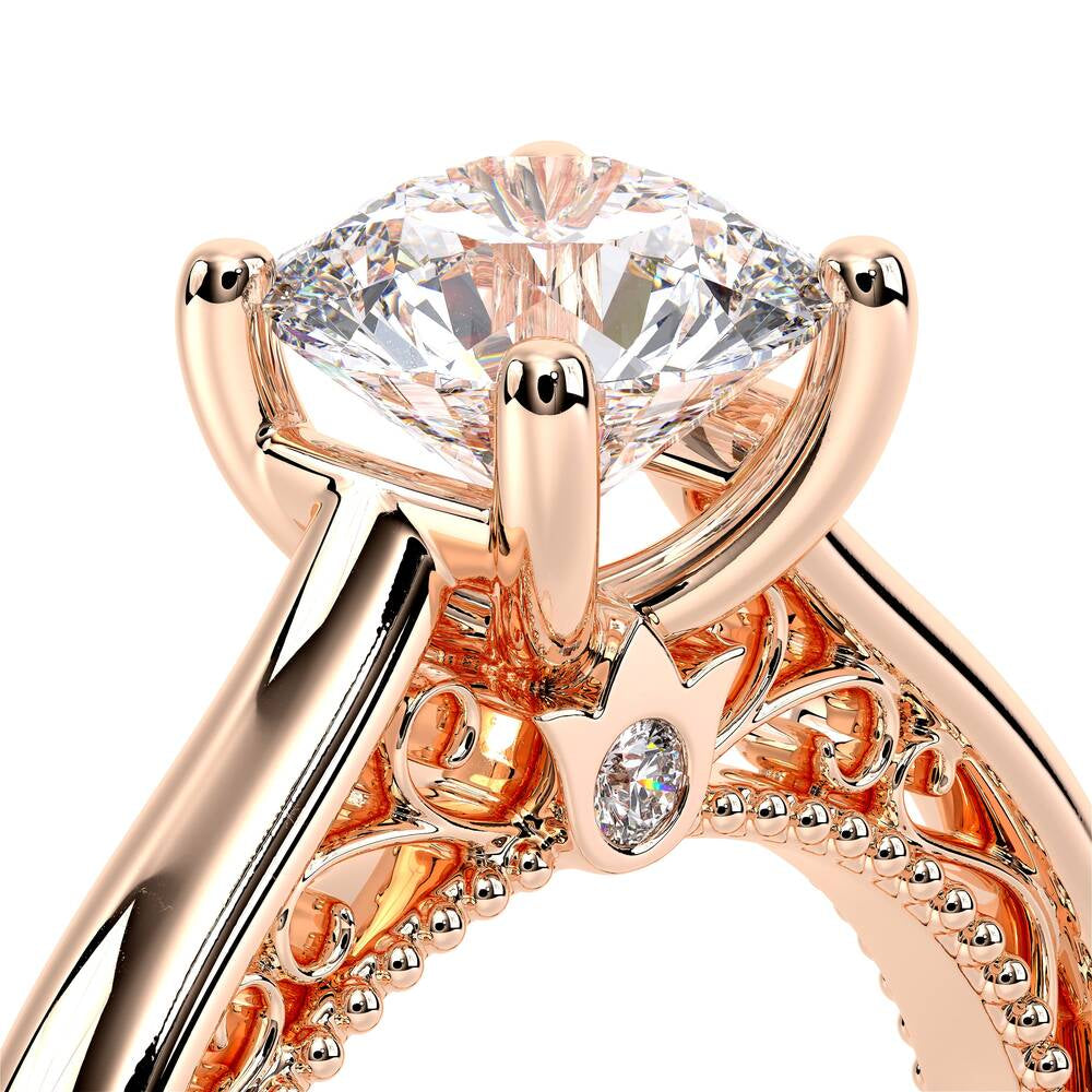 Venetian-5047r-18k Rose Gold Round