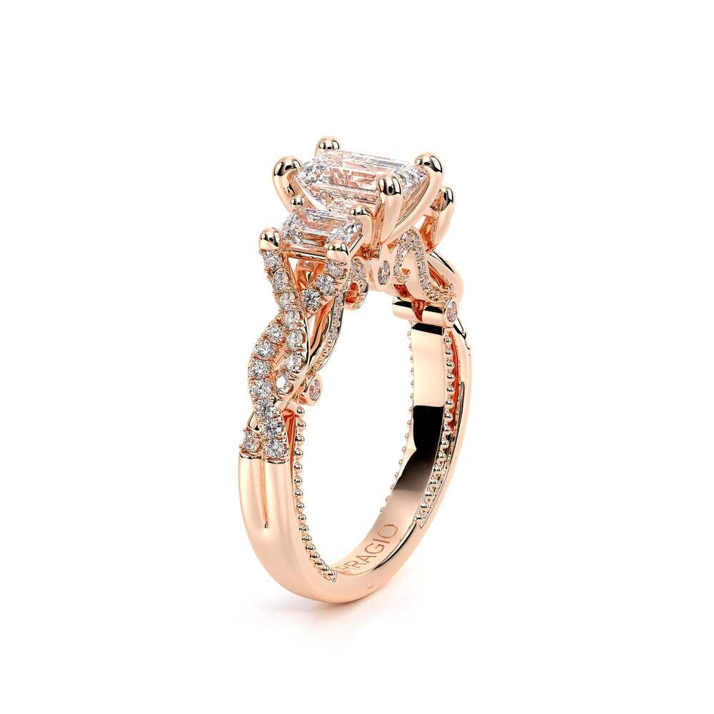 Insignia-7074em-14k Rose Gold Emerald
