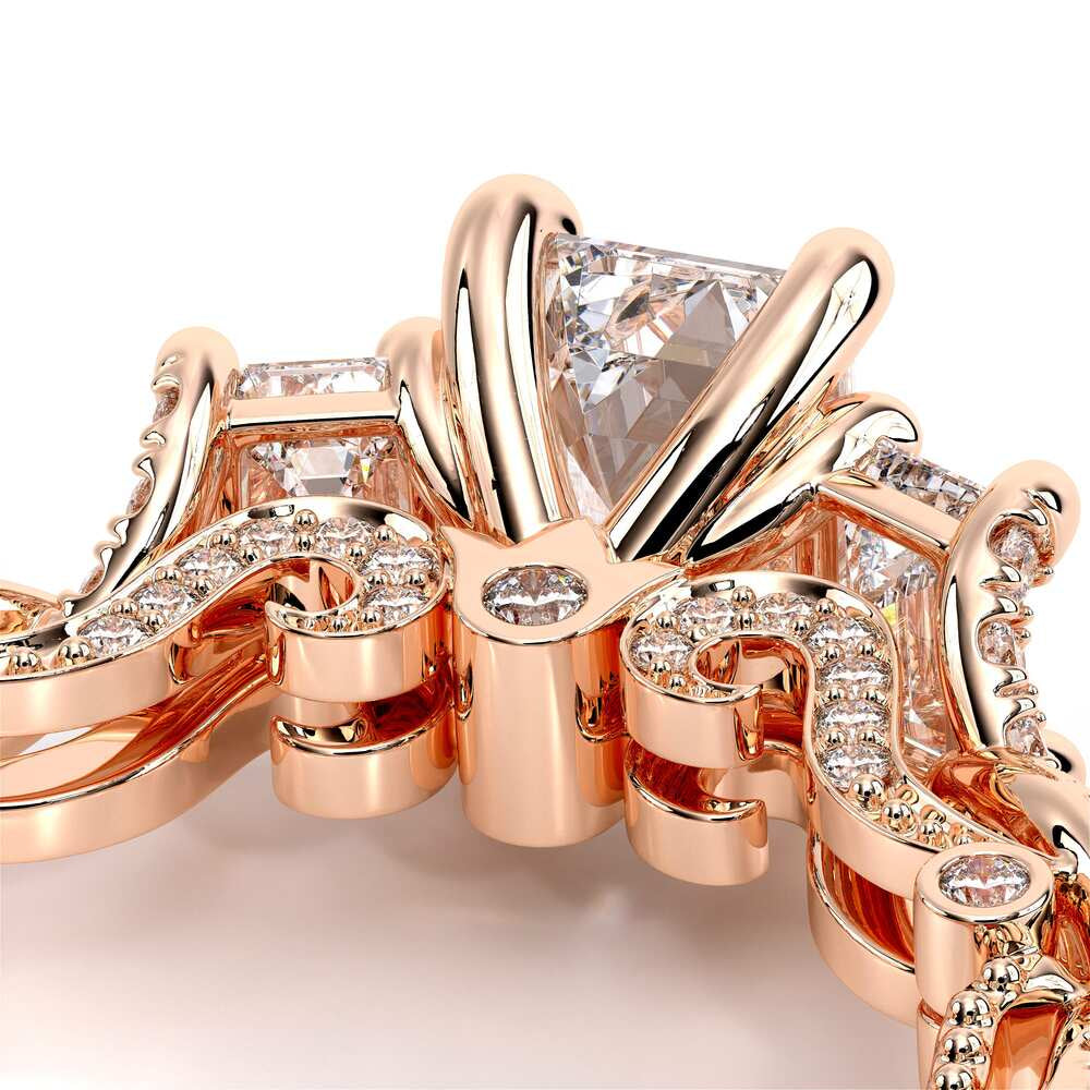 Insignia-7074em-14k Rose Gold Emerald
