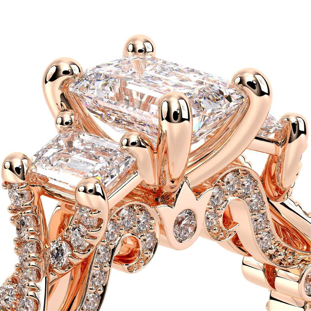 Insignia-7074em-14k Rose Gold Emerald