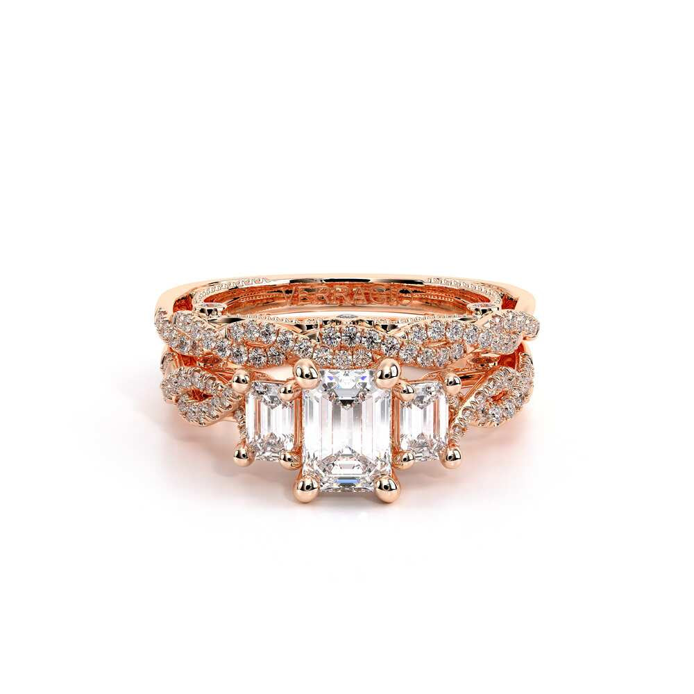 Insignia-7074em-14k Rose Gold Emerald