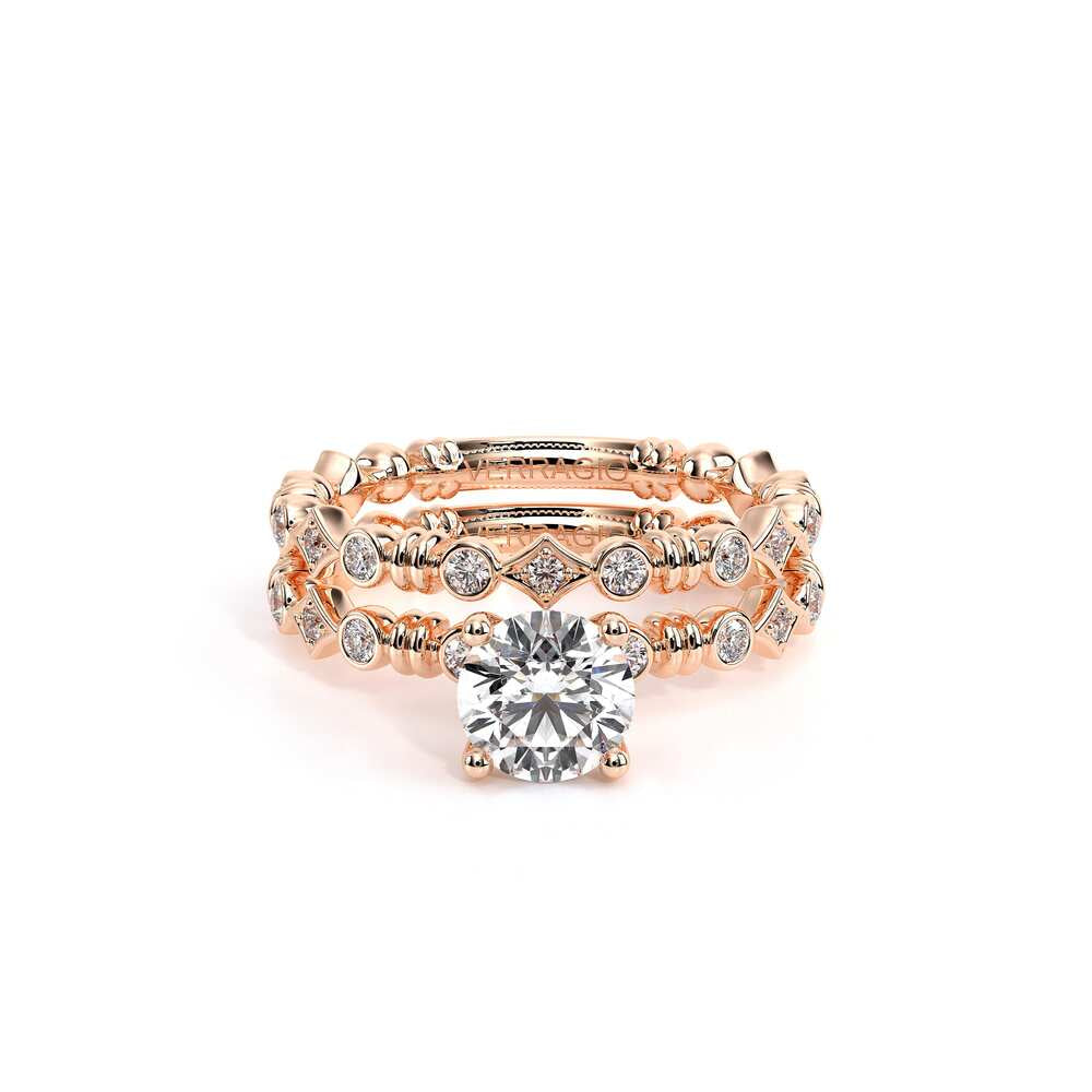 Renaissance-973-R-18k Rose Gold Round
