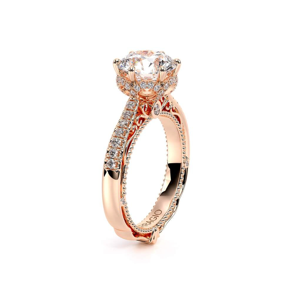 Venetian-5052r-18k Rose Gold Round
