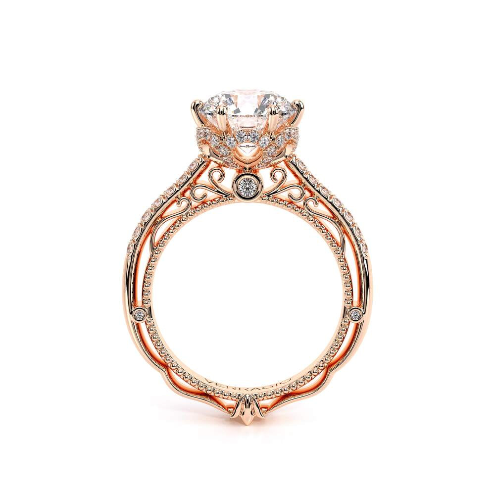 Venetian-5052r-18k Rose Gold Round