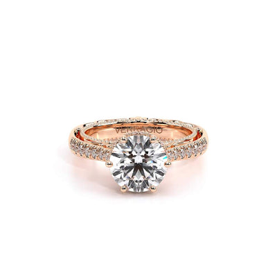 Venetian-5052r-14k Rose Gold Round