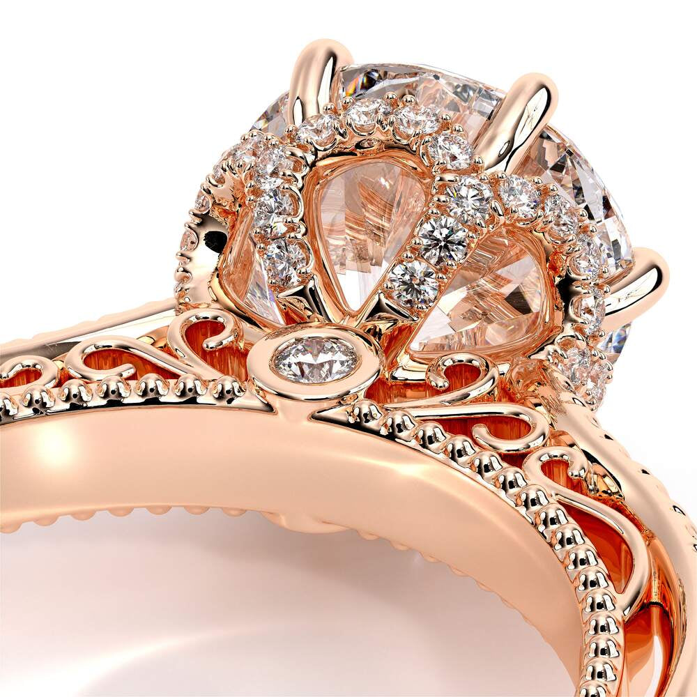 Venetian-5052r-18k Rose Gold Round