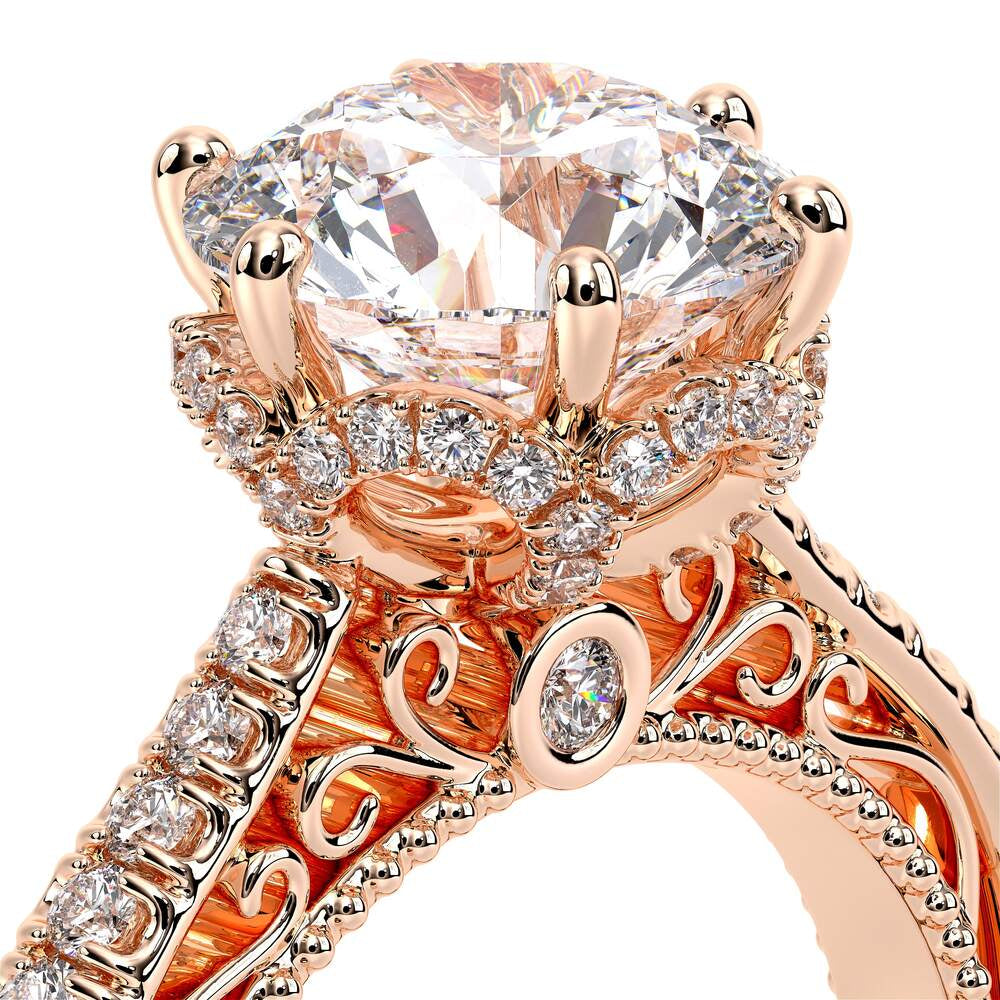 Venetian-5052r-14k Rose Gold Round