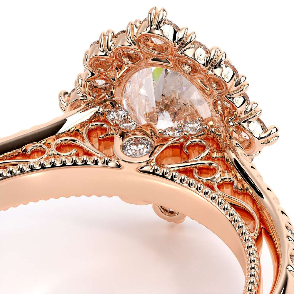 Venetian-5083ov-18k Rose Gold Oval