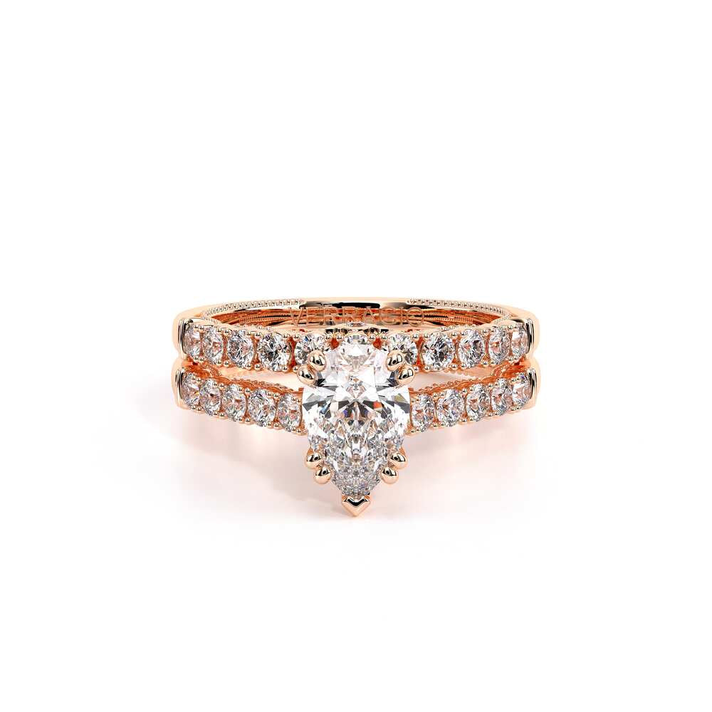 Insignia-7097pear-18k Rose Gold Pear