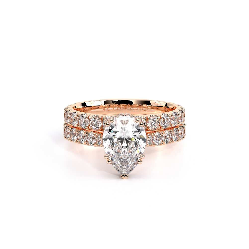 Renaissance-985PEAR22-18K Rose Gold Pear