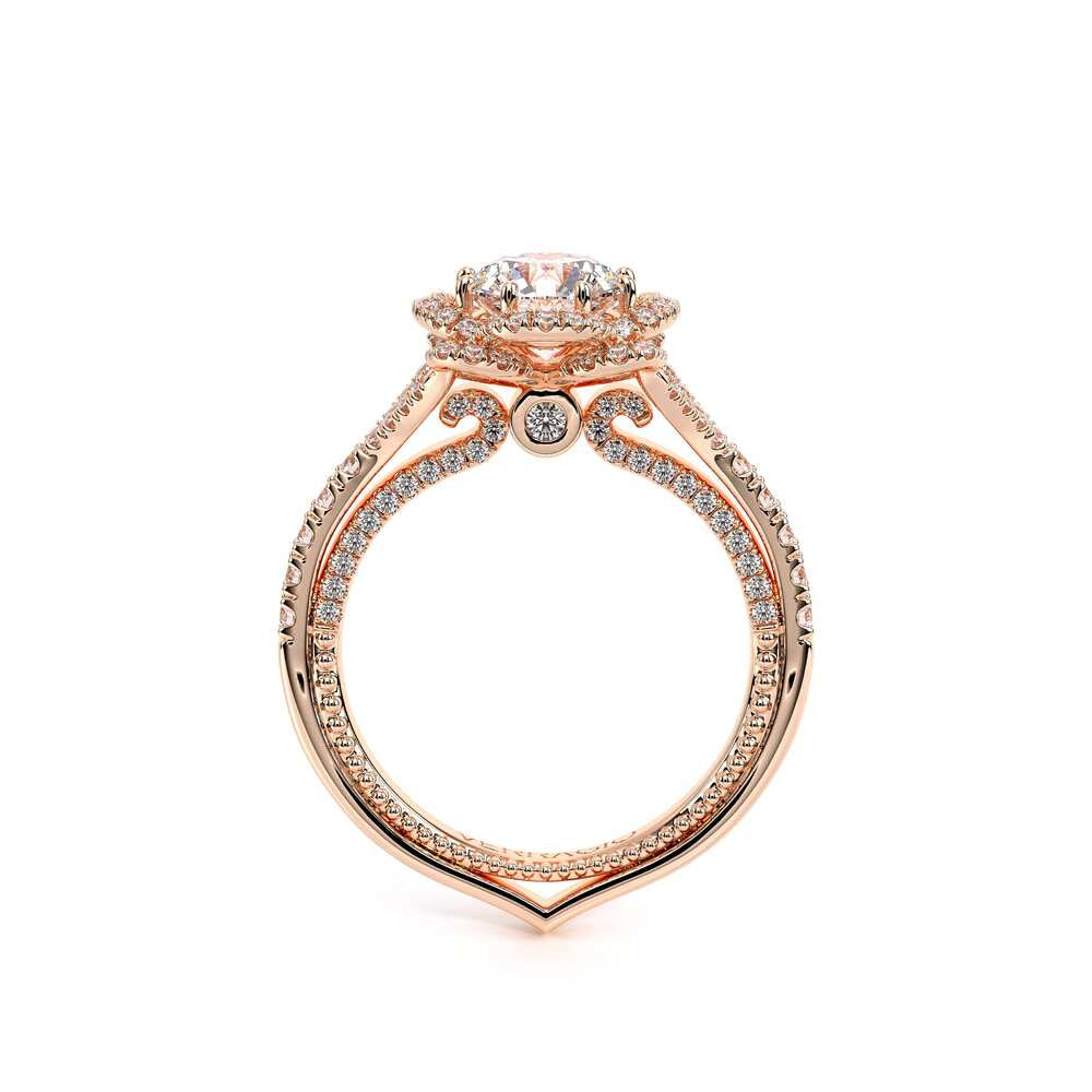 Couture-0444-14k Rose Gold Round