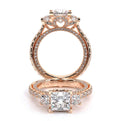 Verragio Three-Stone Princess Engagement Ring