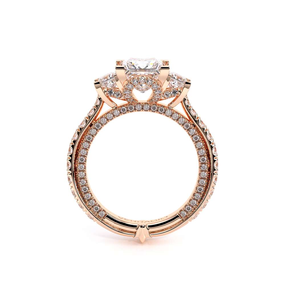 Verragio Three-Stone Princess Engagement Ring
