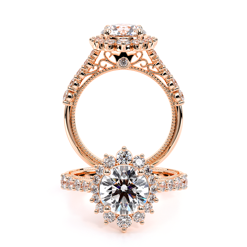 Verragio Halo Round Engagement Ring