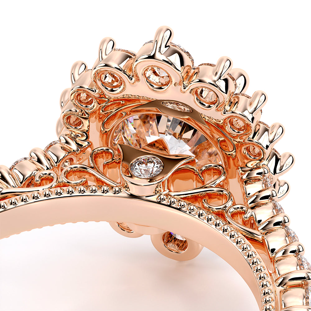 Venetian-5084r-18k Rose Gold Round