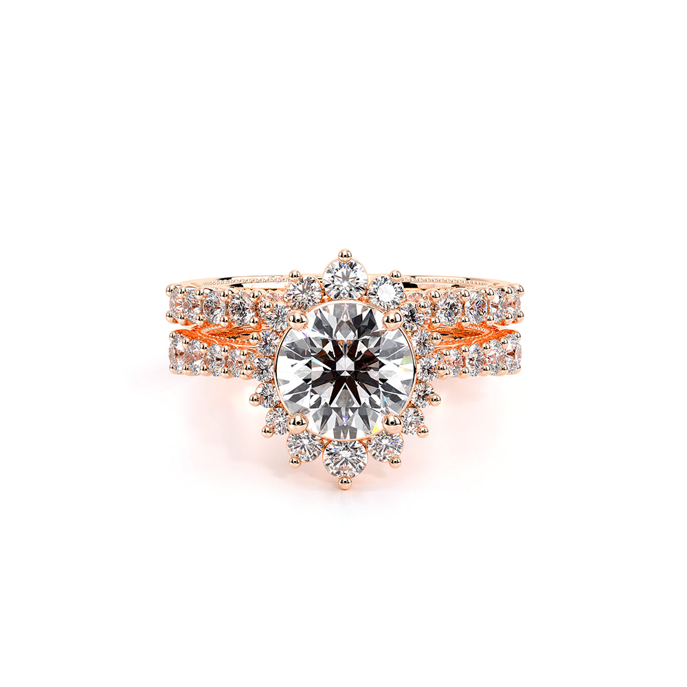 Venetian-5084r-18k Rose Gold Round