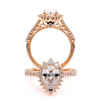 Verragio Halo Pear Engagement Ring