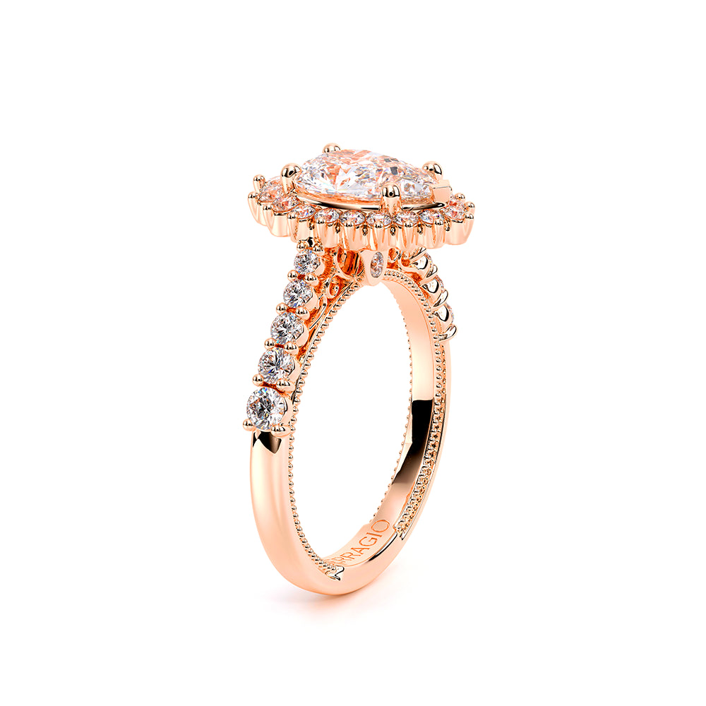 Venetian-5084pear-18k Rose Gold Pear