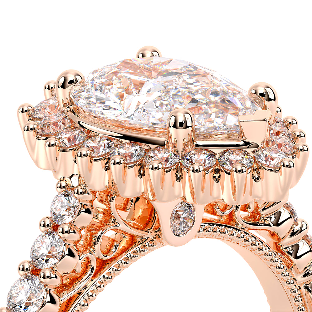 Venetian-5084pear-18k Rose Gold Pear