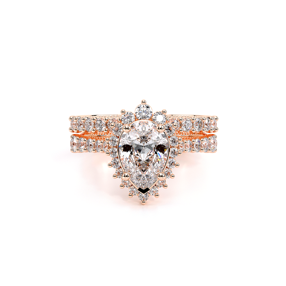 Verragio Halo Pear Engagement Ring