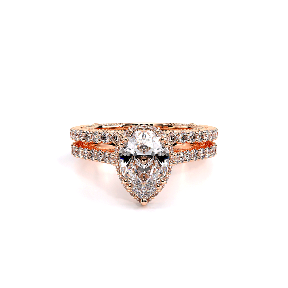 Verragio Halo Pear Engagement Ring