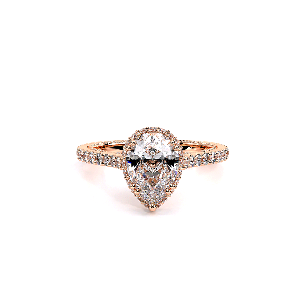 Verragio Halo Pear Engagement Ring