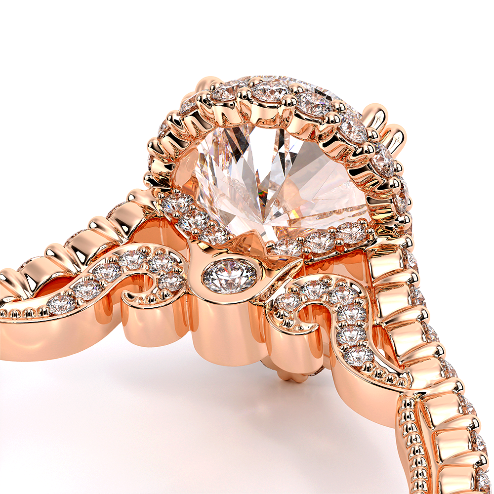 Verragio Halo Pear Engagement Ring