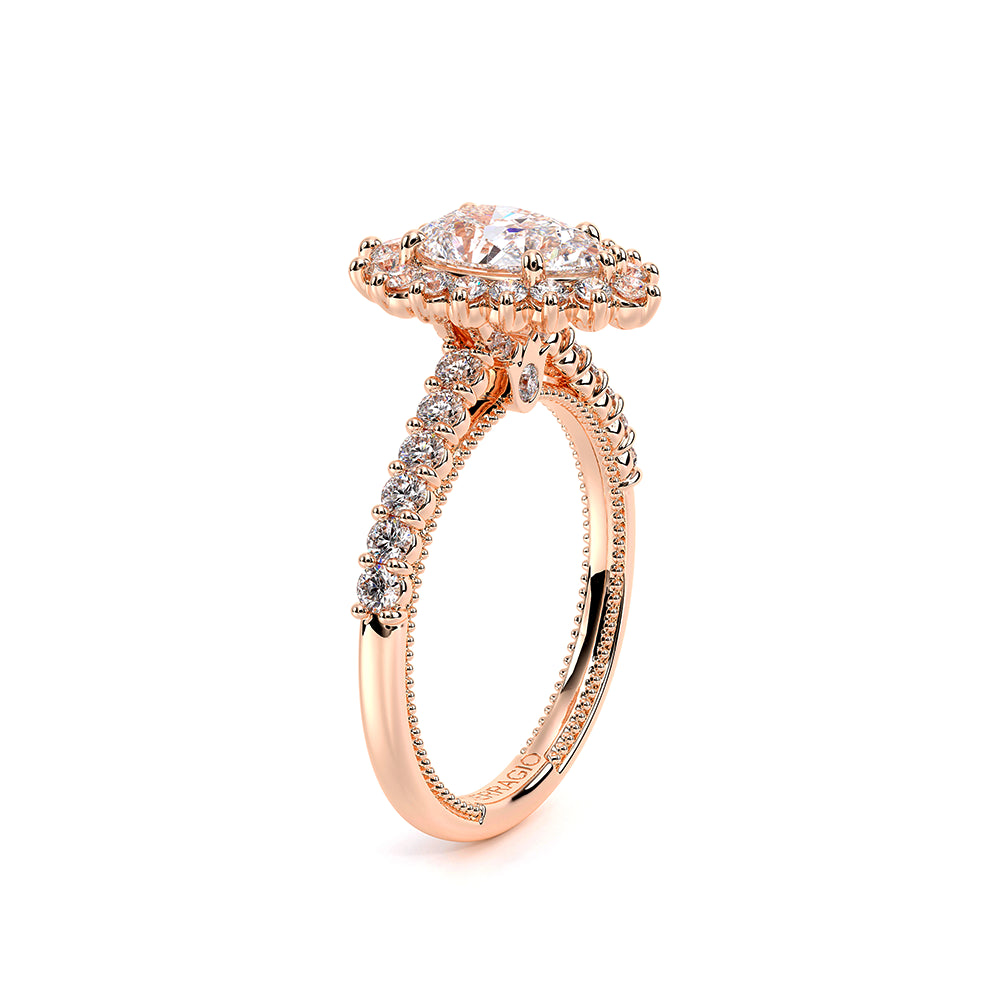 Renaissance-986PEAR-18K Rose Gold Pear