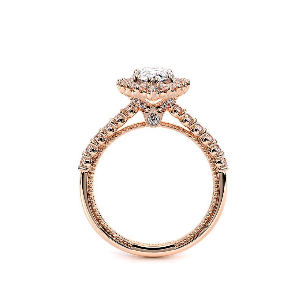 Verragio Halo Pear Engagement Ring