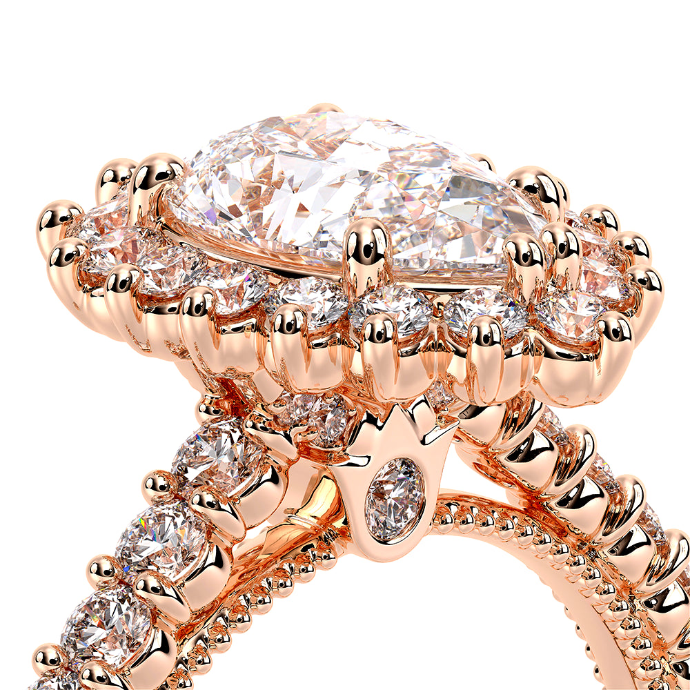 Renaissance-986PEAR-18K Rose Gold Pear