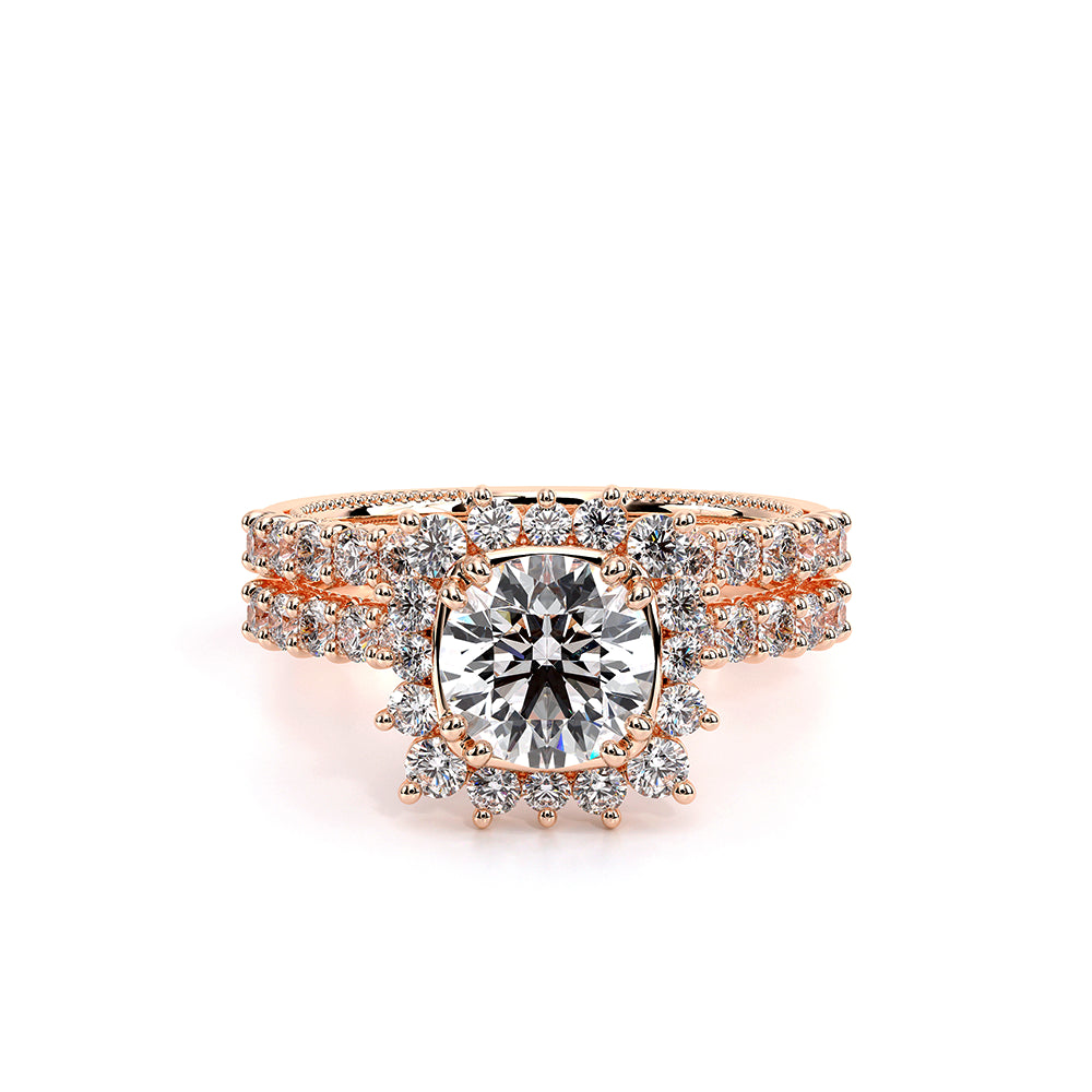 Renaissance-986W-14K Rose Gold Pear