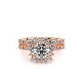 Renaissance-986W-18K Rose Gold Pear