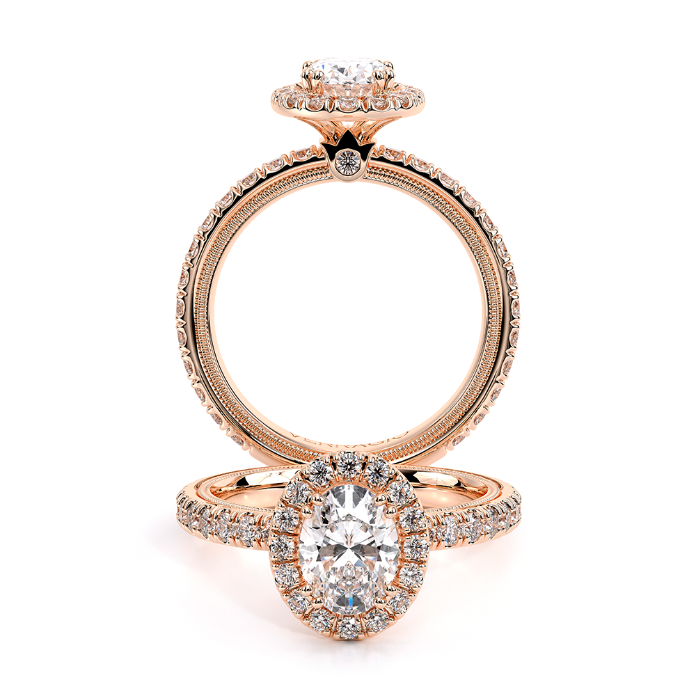 Verragio Pave Oval Engagement Ring